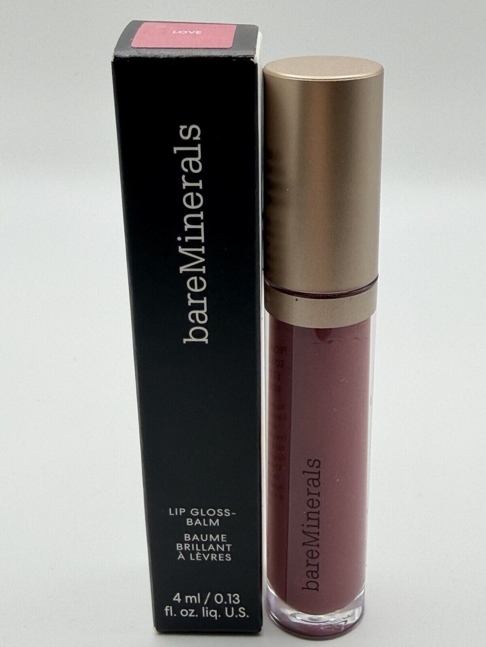 bareMinerals Mineralist Lip Gloss Balm LOVE True Mauve 4mL Full Size NEW